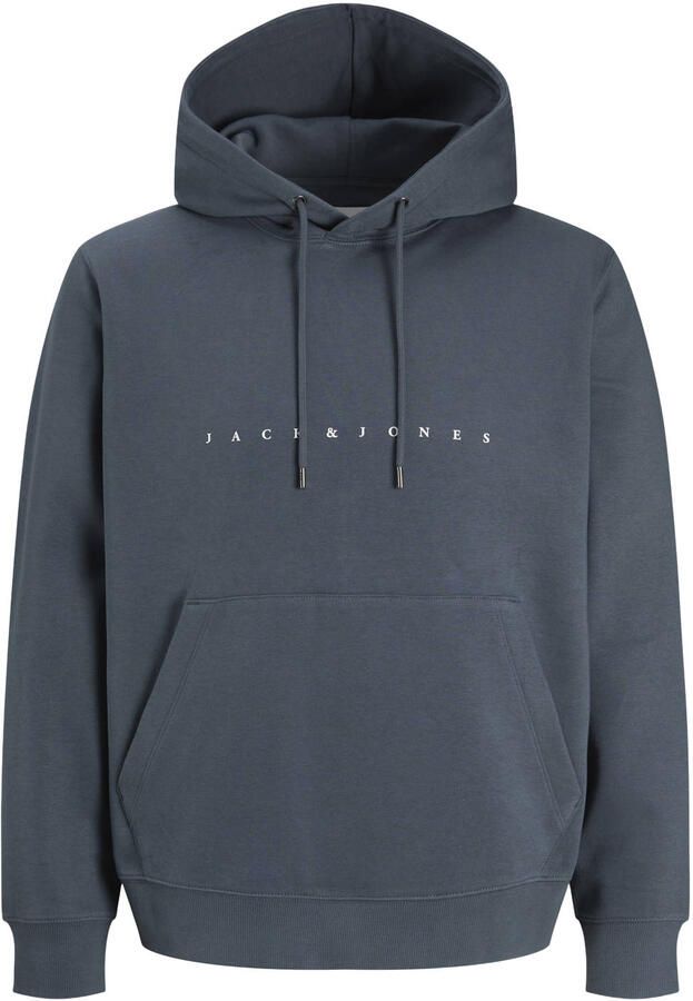JACK & JONES ESSENTIALS relaxed fit hoodie met logo turbulence