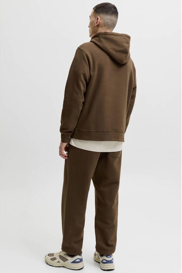 JACK & JONES ESSENTIALS relaxed fit hoodie met print cocoa - Foto 3