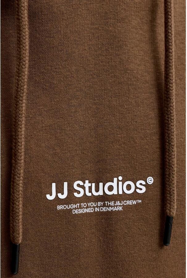 JACK & JONES ESSENTIALS relaxed fit hoodie met print cocoa - Foto 2