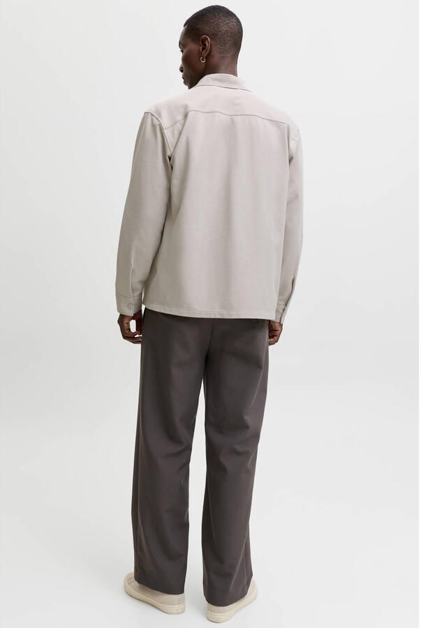 JACK & JONES ESSENTIALS relaxed fit overshirt moonbeam - Foto 2