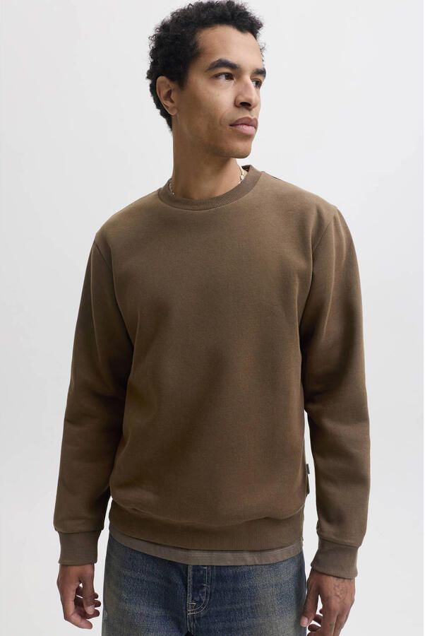 JACK & JONES ESSENTIALS relaxed fit sweater bruin - Foto 2