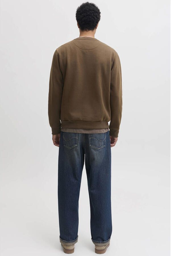 JACK & JONES ESSENTIALS relaxed fit sweater bruin - Foto 3
