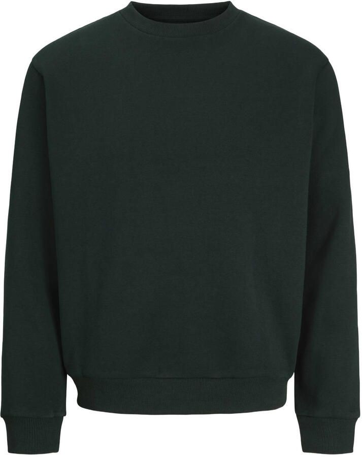 JACK & JONES ESSENTIALS relaxed fit sweater donkergroen - Foto 2