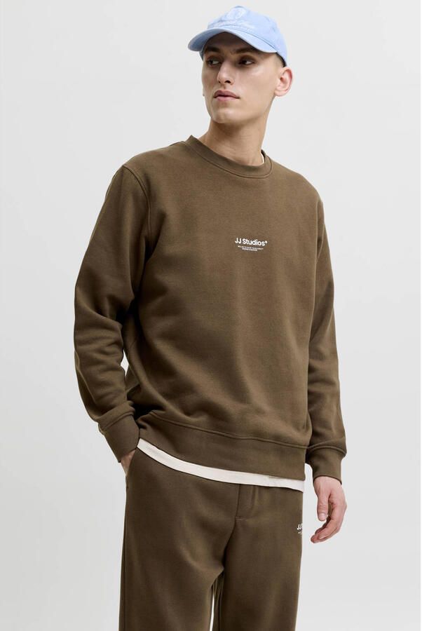 Jack & jones Regular fit sweatshirt van katoenmix model 'Soho'
