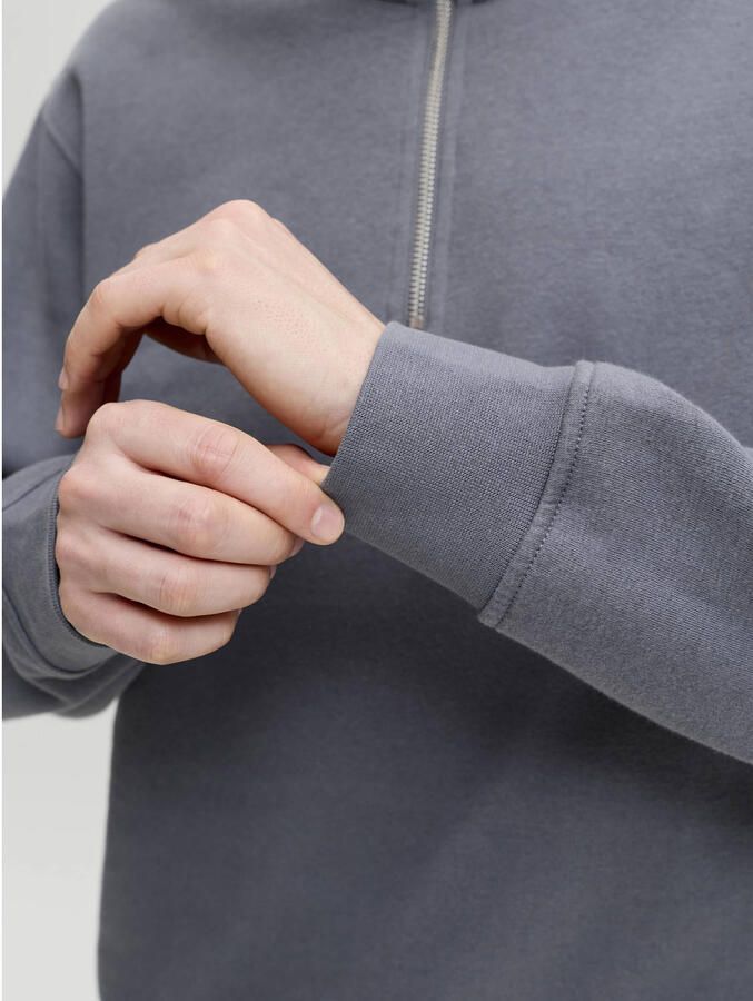 JACK & JONES ESSENTIALS relaxed fit sweater met print grijsblauw - Foto 2
