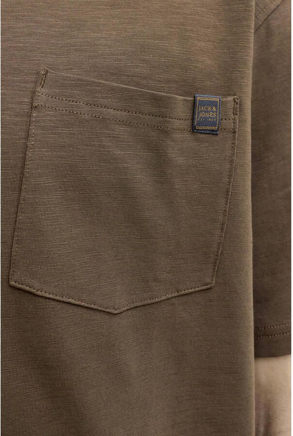 JACK & JONES ESSENTIALS relaxed fit T-shirt bruin - Foto 3