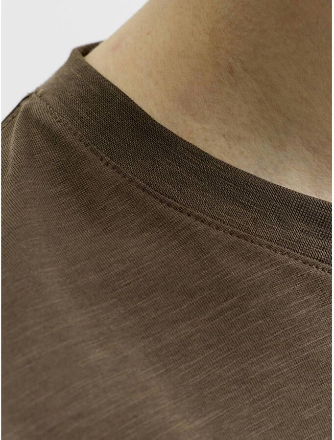 JACK & JONES ESSENTIALS relaxed fit T-shirt bruin - Foto 2