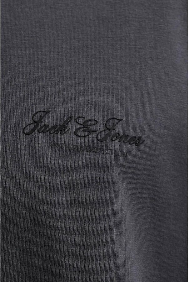 JACK & JONES ESSENTIALS relaxed fit T-shirt met logo grijs - Foto 3