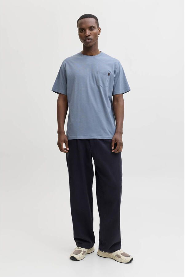 JACK & JONES ESSENTIALS relaxed T-shirt blauw - Foto 2