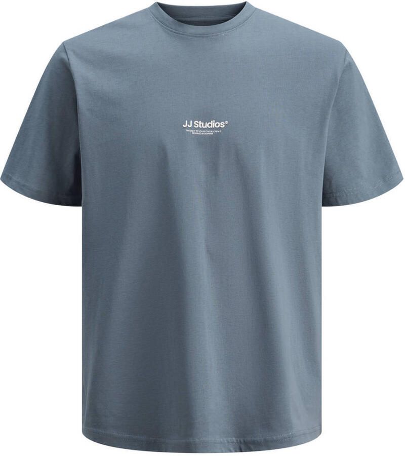 JACK & JONES ESSENTIALS relaxed T-shirt blauw
