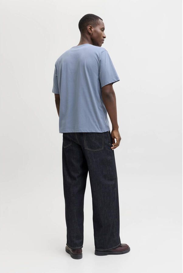 JACK & JONES ESSENTIALS relaxed T-shirt blauw - Foto 3