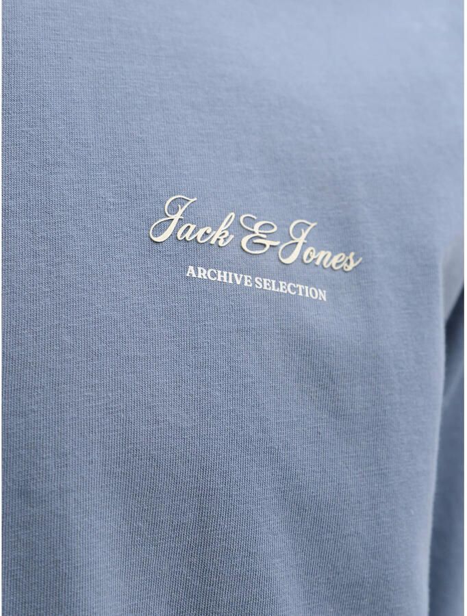 JACK & JONES ESSENTIALS relaxed T-shirt blauw - Foto 2