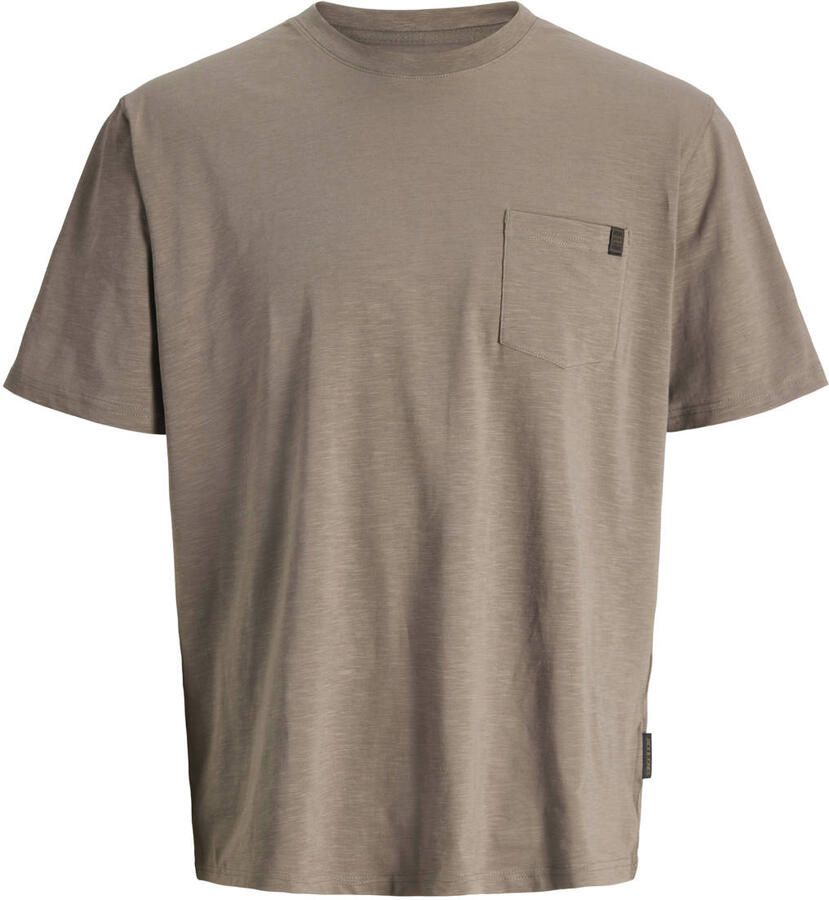 JACK & JONES ESSENTIALS relaxed T-shirt bruin