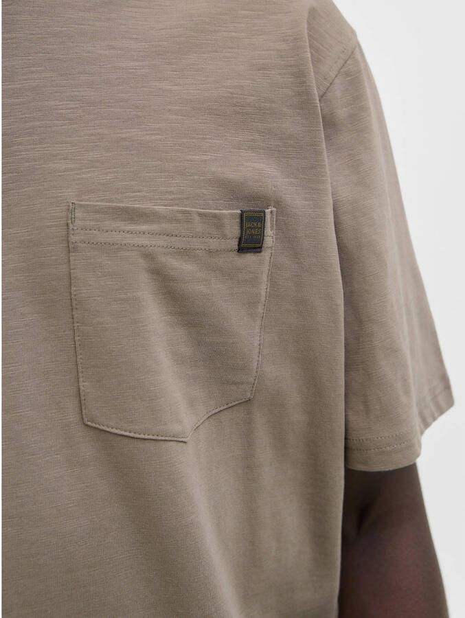 JACK & JONES ESSENTIALS relaxed T-shirt bruin - Foto 2