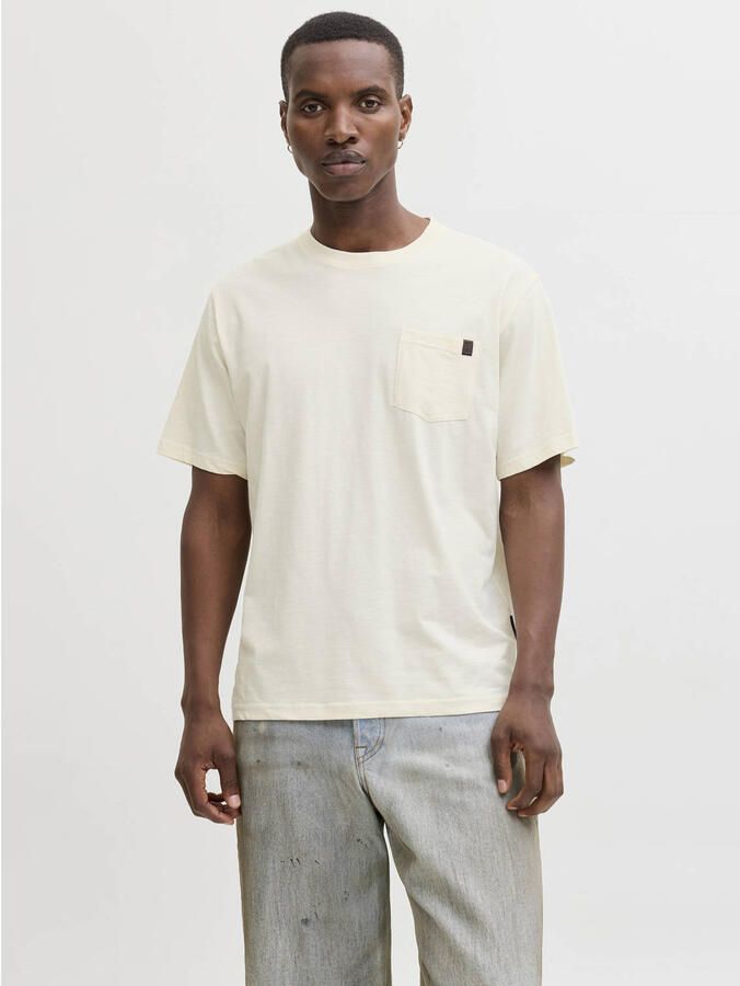 JACK & JONES ESSENTIALS relaxed T-shirt ecru - Foto 3