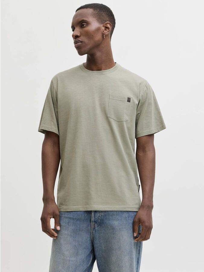 JACK & JONES ESSENTIALS relaxed T-shirt lichtkaki - Foto 3