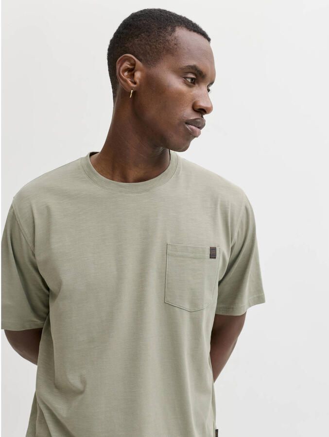 JACK & JONES ESSENTIALS relaxed T-shirt lichtkaki - Foto 2