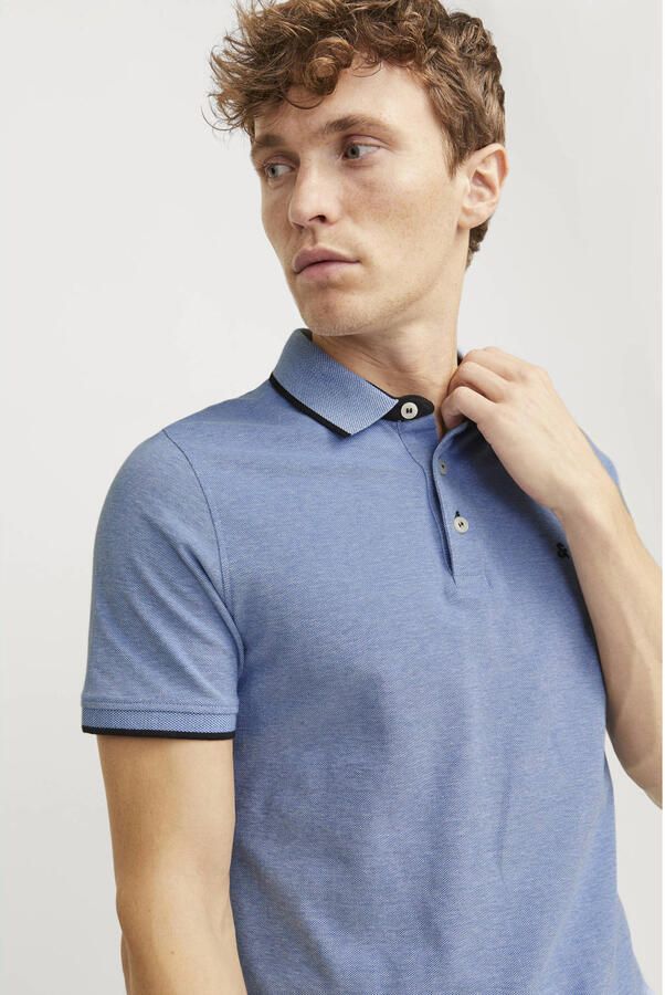 Jack & Jones Poloshirt JJEPAULOS Poloshirt met klassieke kraag en figuuraccentuerende vorm