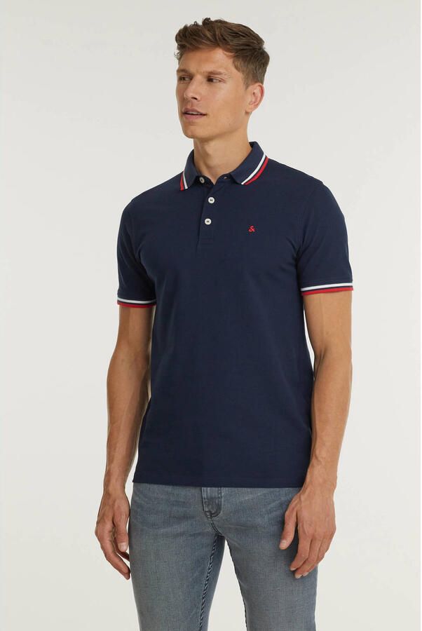 Jack & Jones Poloshirt JJEPAULOS Poloshirt met klassieke kraag en figuuraccentuerende vorm