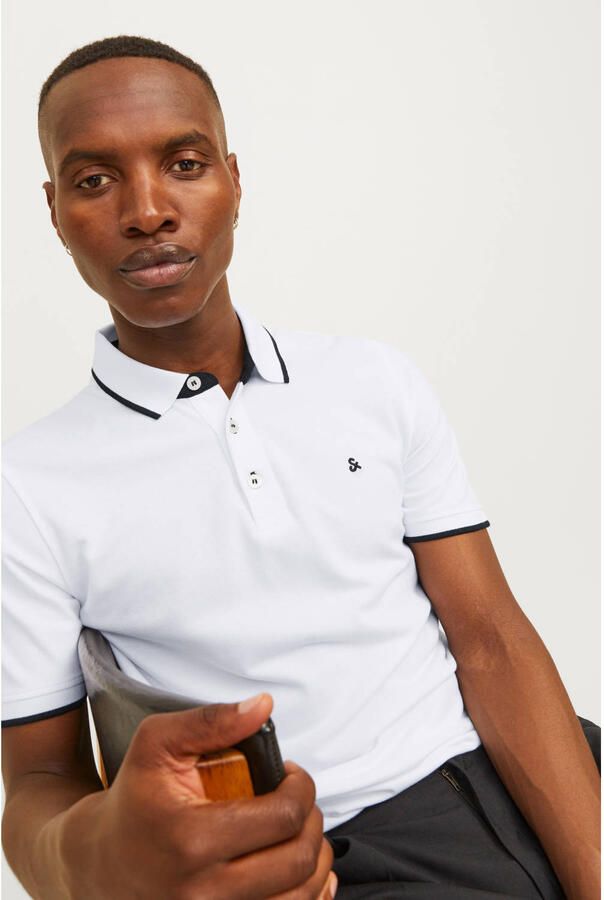 Jack & Jones Poloshirt JJEPAULOS Poloshirt met klassieke kraag en figuuraccentuerende vorm
