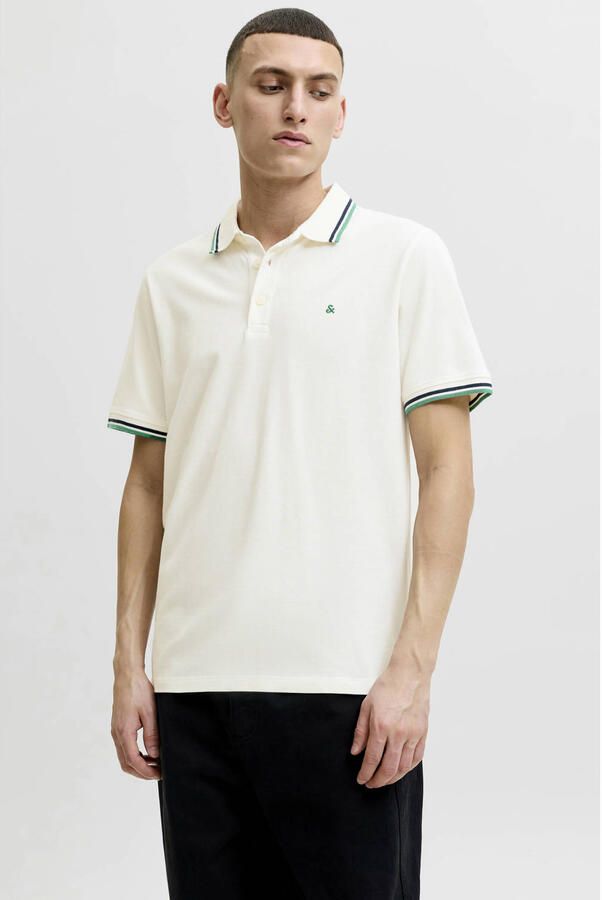 JACK & JONES ESSENTIALS slim fit polo wit