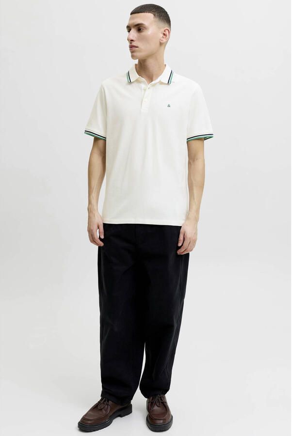 JACK & JONES ESSENTIALS slim fit polo wit - Foto 2