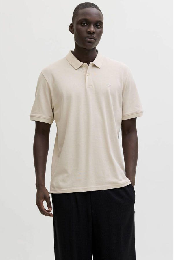 JACK & JONES ESSENTIALS slim polo beige