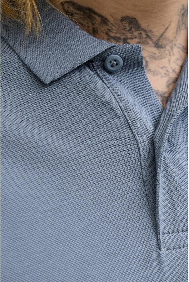 JACK & JONES ESSENTIALS slim polo blauw - Foto 2