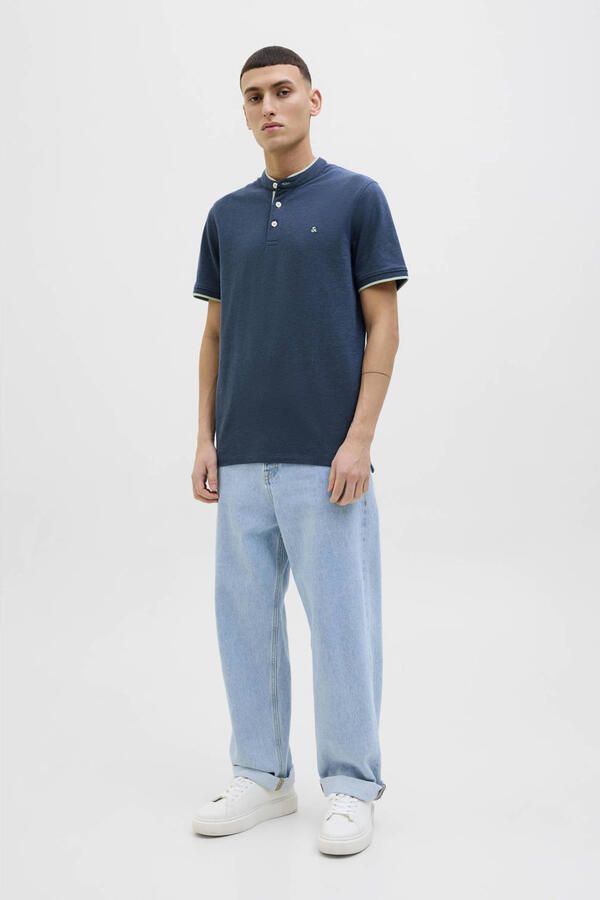 Jack & Jones Poloshirt JJEPAULOS MAO POLO met geborduurd logo - Foto 2