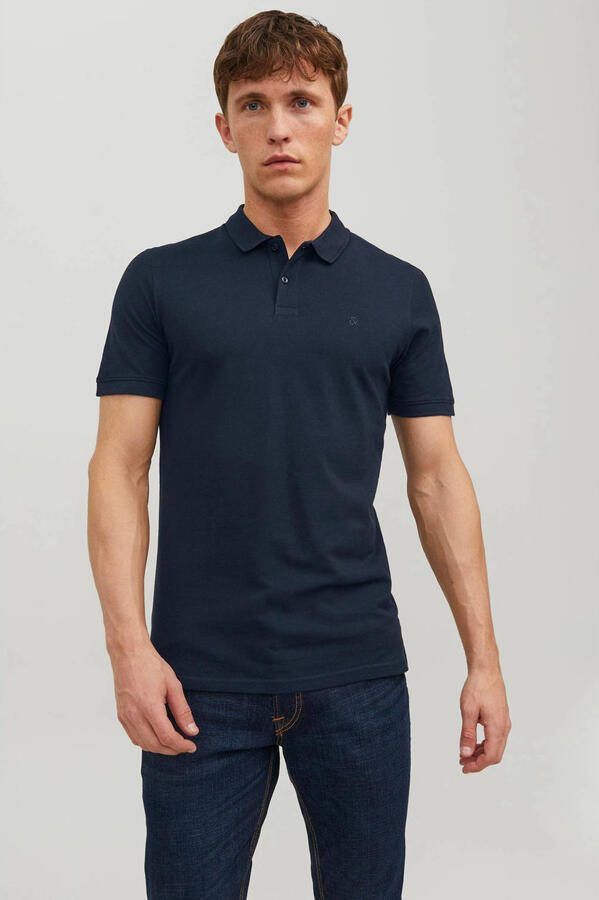 Jack & jones Blauw Katoenen Poloshirt Model 1906000128 Blue Heren