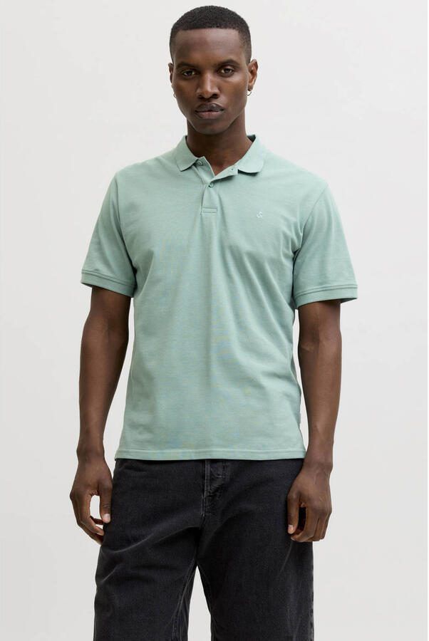 JACK & JONES ESSENTIALS slim polo groen