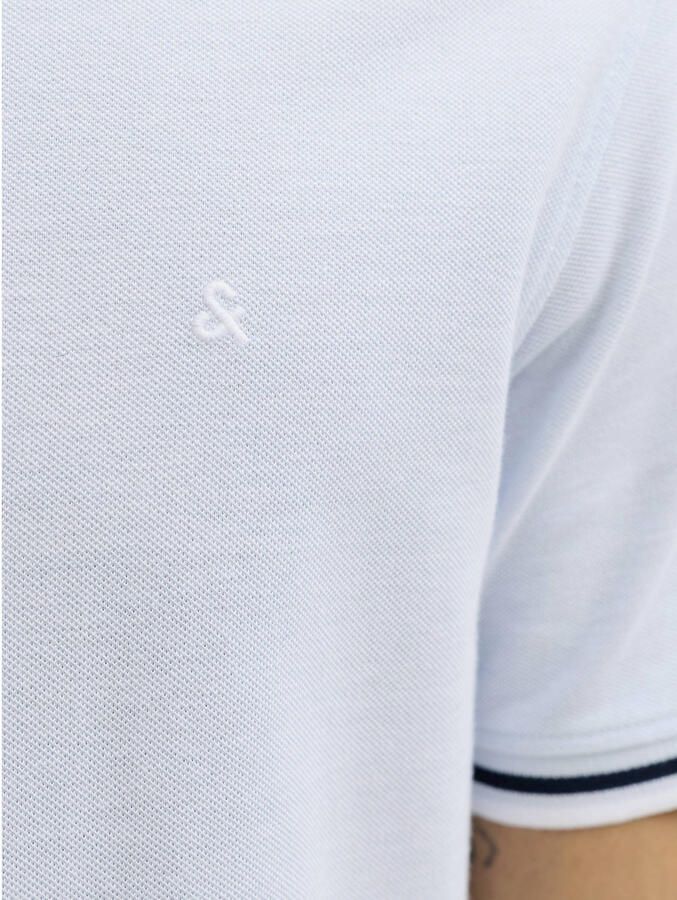 JACK & JONES ESSENTIALS slim polo lichtblauw - Foto 3