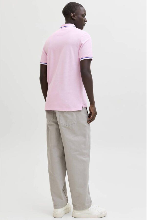 JACK & JONES ESSENTIALS slim polo roze - Foto 3