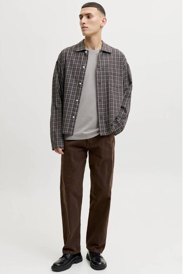Jack & Jones Shirt met ronde hals JJECORP met logo-print en klassieke ronde hals