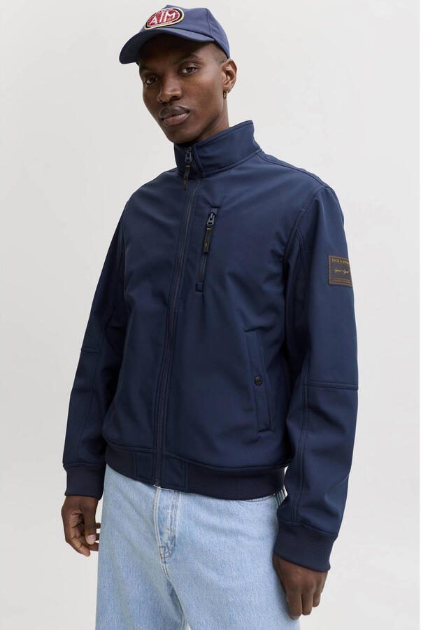 Jack & jones Regular fit bomberjack met opstaande kraag model 'Parker' - Foto 3
