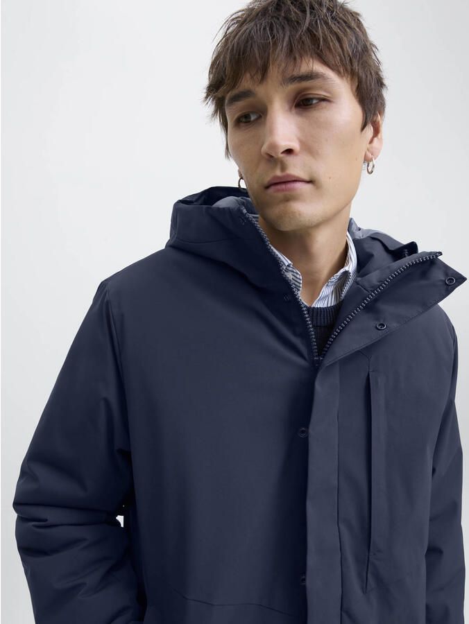 JACK & JONES ESSENTIALS softshell jas donkerblauw