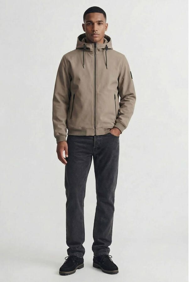 JACK & JONES ESSENTIALS softshell jas lichtbruin - Foto 2