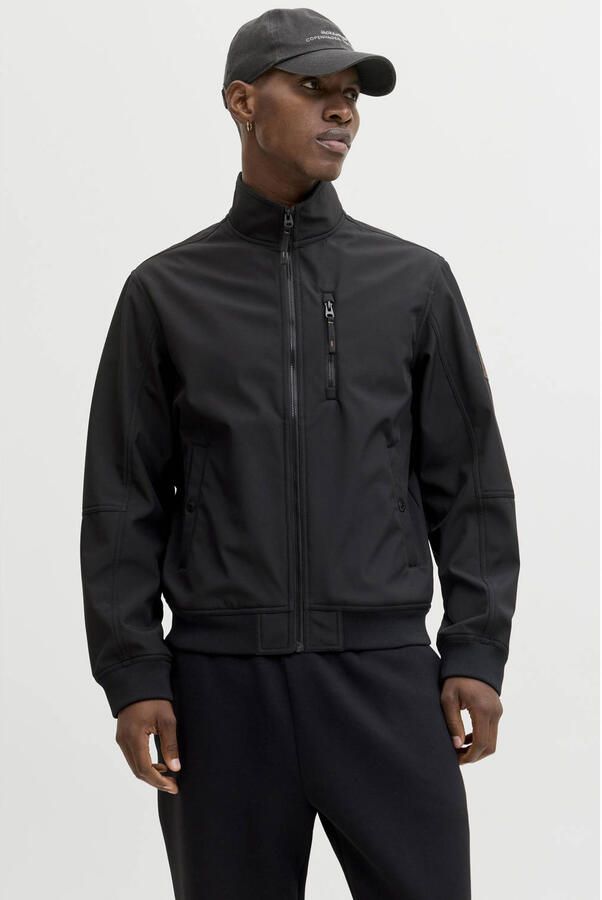 Jack & jones Regular fit bomberjack met opstaande kraag model 'Parker'