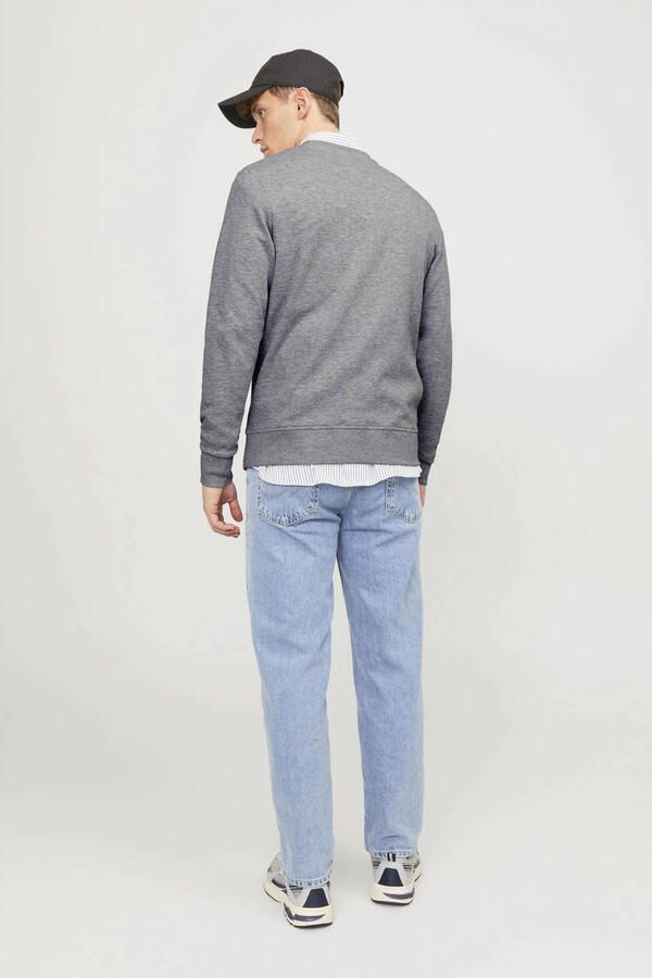Jack & Jones Sweatshirt JJEBASIC met flaglabel en zachte katoenmix effen modieus regular fit katoen ronde hals - Foto 2