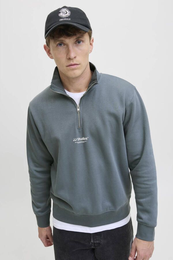 Jack & Jones Sweatshirt JJESOHO SWEAT QUARTER ZIP HN NOOS - Foto 2