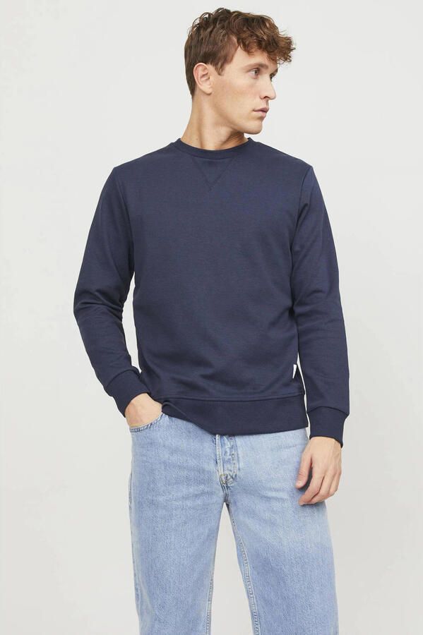 Jack & Jones Sweatshirt JJEBASIC met flaglabel en zachte katoenmix effen modieus regular fit katoen ronde hals - Foto 3