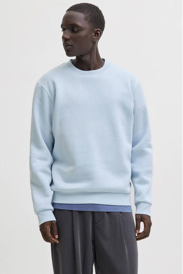 Jack & jones Sweatshirt met geribde boorden Model 'BRADLEY'