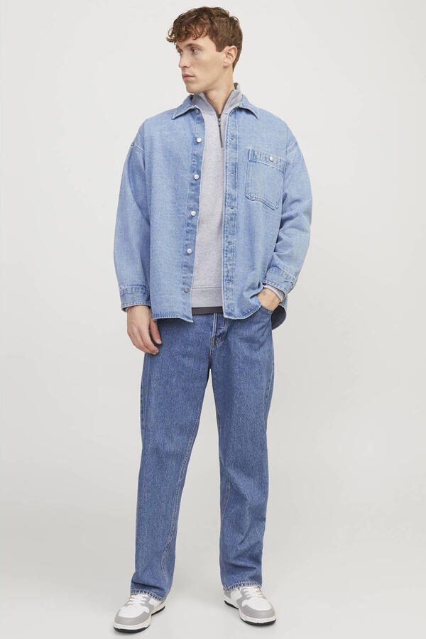 Jack & jones Sweater Jack & Jones Bradley sweatshirt met halve rits - Foto 3