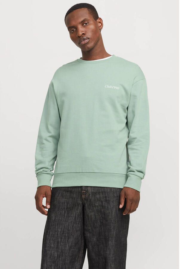 Jack & Jones Sweatshirt JJEBRADLEY GRAPHIC SWEAT CREW NOOS