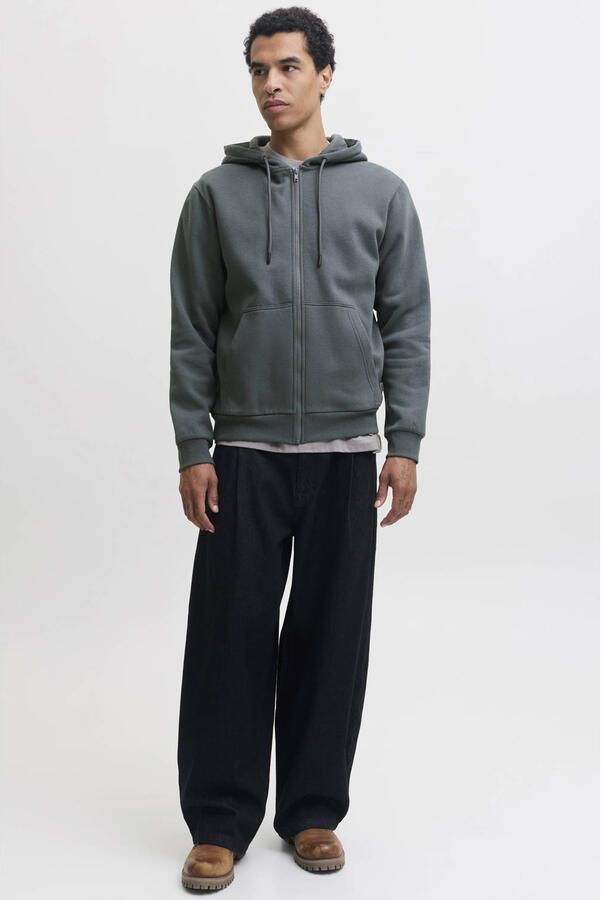 JACK & JONES ESSENTIALS sweatvest grijsblauw - Foto 3