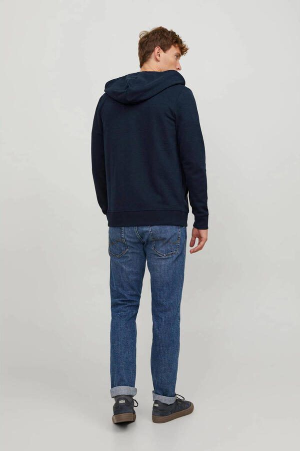 Jack & Jones Capuchonsweatvest JJEBASIC Hoodie met ribboorden en aangenaam draagcomfort - Foto 2