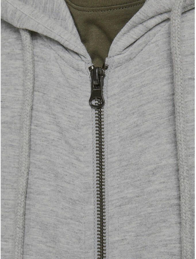 Jack & Jones Capuchonsweatvest JJEBASIC Hoodie met ribboorden en aangenaam draagcomfort