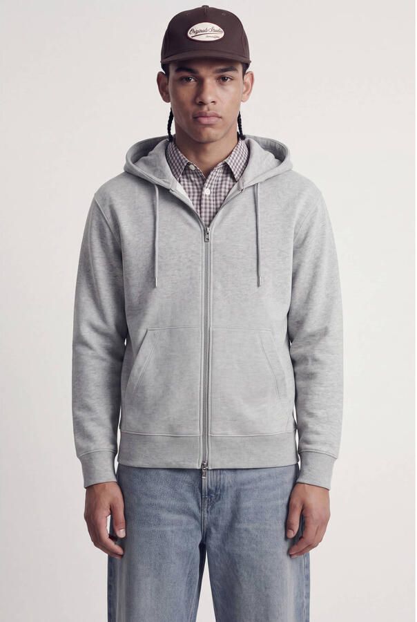 JACK & JONES ESSENTIALS sweatvest lichtgrijs