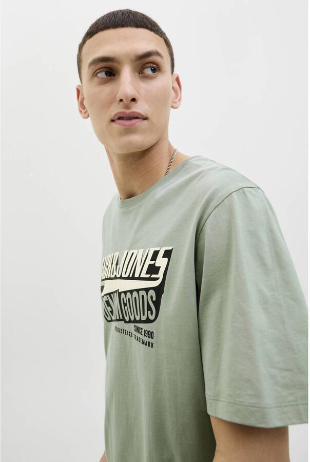 Jack & Jones Shirt met ronde hals JJELOGO TEE SS O-NECK 2 COL AW25 SN