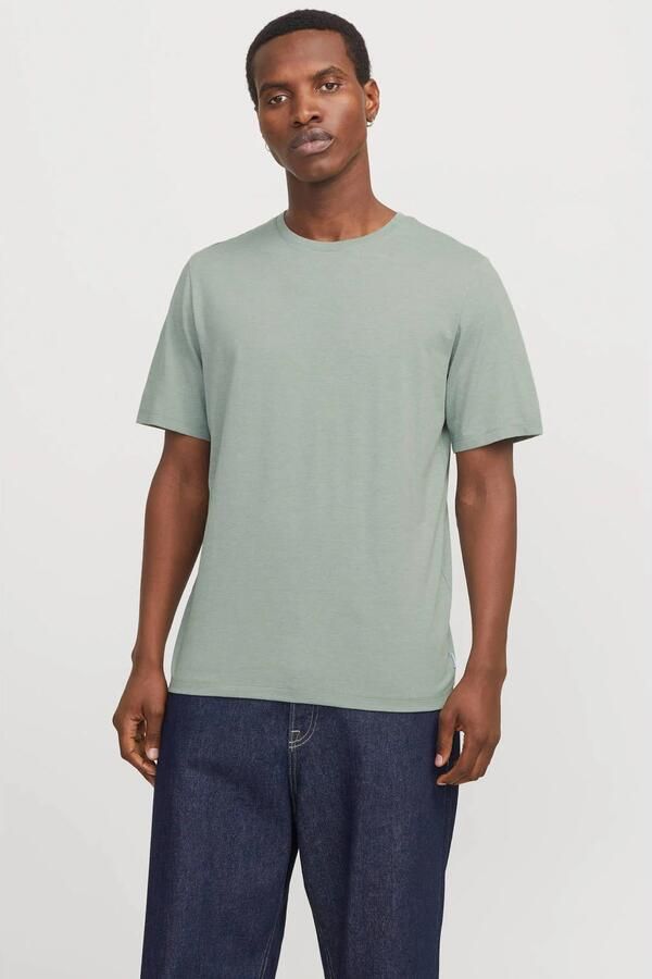 Jack & Jones Shirt met ronde hals JJEORGANIC MELANGE TEE SS O-NECK NOOS - Foto 3